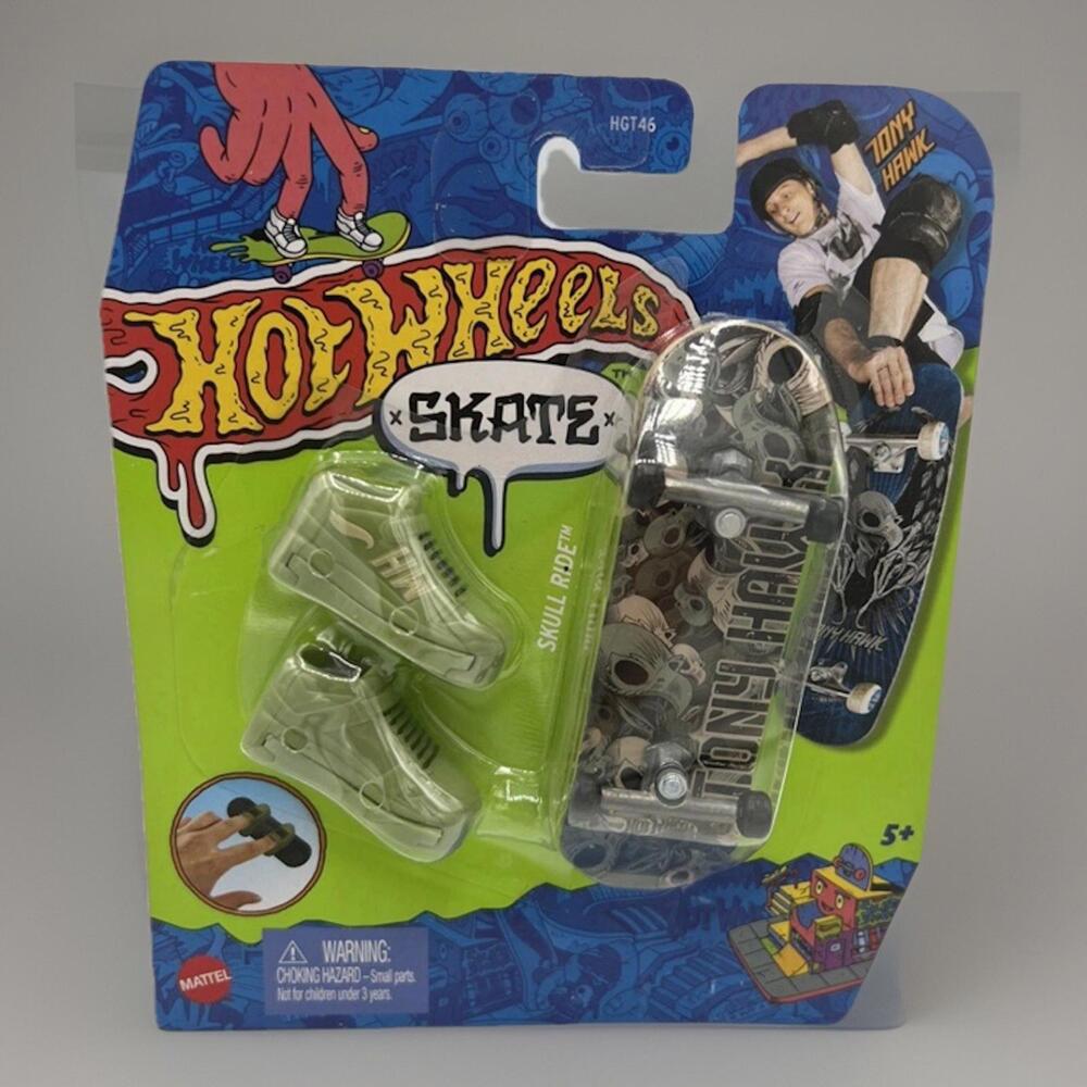 Hot Wheels Tony Hawk Skate board with shoes (Skull Ride)